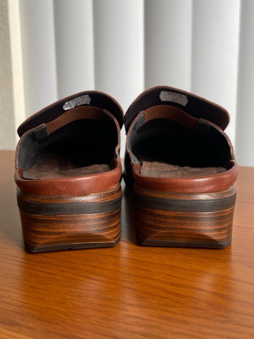 Naot Halny Mule Chestnut Brown Leather Size 41/10 - Picture 8 of 15